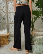 Pantalon 100% Lin Clara noir