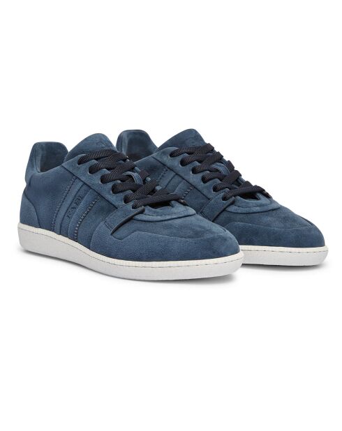 Sneakers en Cuir William bleu marine