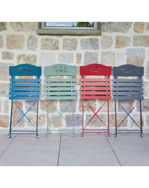 Ensemble repas verone table + 4 chaises verone gris anthracite