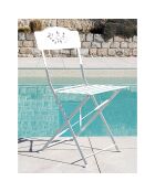 Ensemble repas verone table + 4 chaises verone blanc
