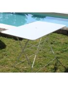 Ensemble repas verone table + 4 chaises verone blanc