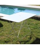 Ensemble repas verone table + 4 chaises verone blanc
