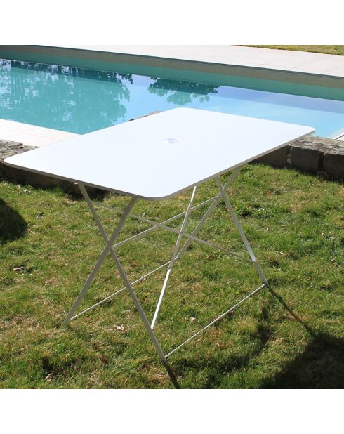 Ensemble repas verone table + 4 chaises verone blanc