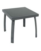 2 Transats de jardin et table basse Ario gris perle