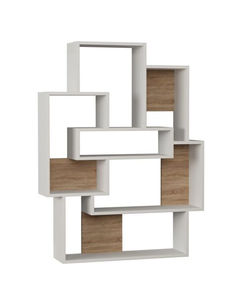 Bibliothèque Barce  chêne blanc - 101x132x22 cm