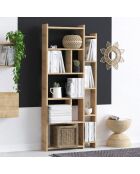 Bibliothèque Momo chêne - 65x150x15 cm