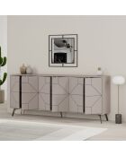 Buffet Dune moka - 184x77.4x35 cm
