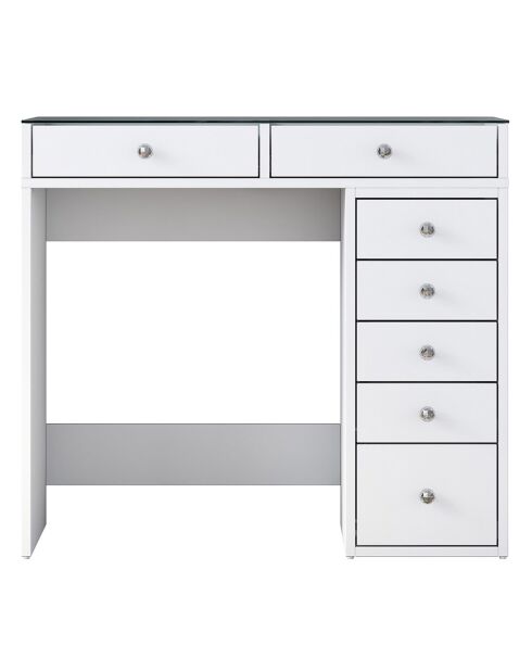 Coiffeuse BJ10 blanche - 90x79.8x44.5 cm
