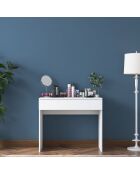 Coiffeuse Bj104-2342 blanche - 90x76.8x45 cm