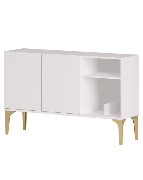 Console Agustine doré/blanc - 120x80x40 cm