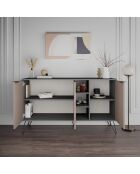 Console Clara  marron clair/anthracite - 142x83x35.6 cm