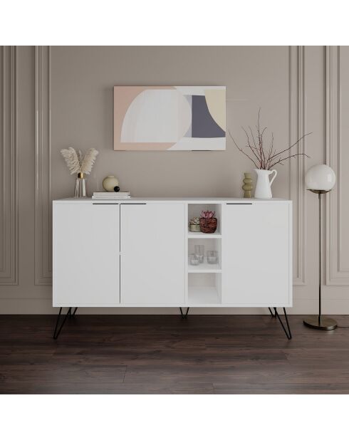 Console Clara  blanche - 142x83x35.6 cm