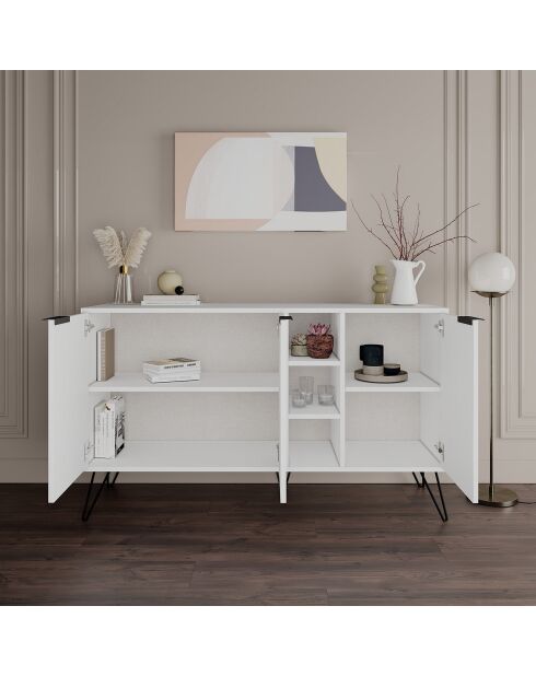 Console Clara  blanche - 142x83x35.6 cm
