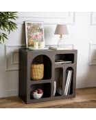 Console Lesa  anthracite - 80x74x35 cm