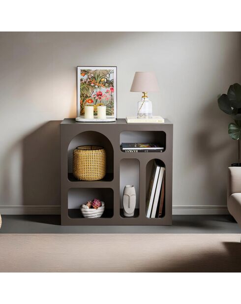 Console Lesa  anthracite - 80x74x35 cm