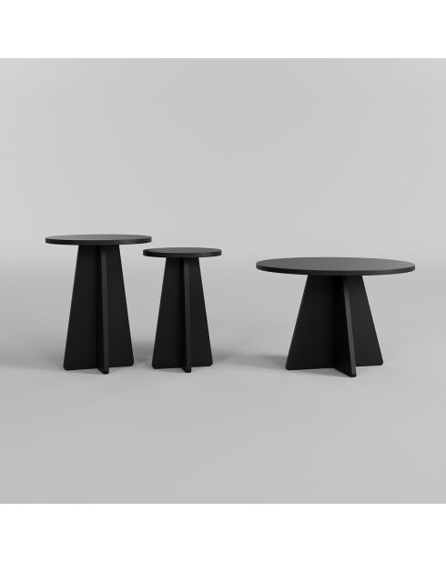 Ensemble de table basse Mushroom noir
