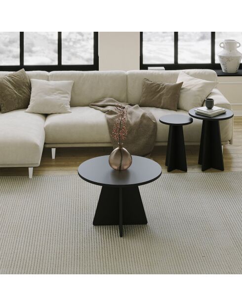 Ensemble de table basse Mushroom noir