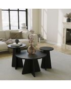 Ensemble de table basse Mushroom noir