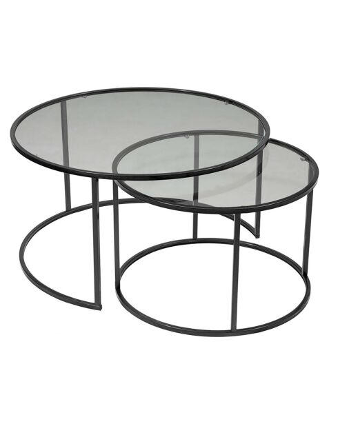 Ensemble de table basse Tokyo noir