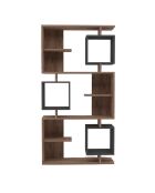 Étagère à livres Icardi  pin atlantique/anthracite - 90x171.9x24.6 cm