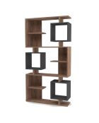 Étagère à livres Icardi  pin atlantique/anthracite - 90x171.9x24.6 cm