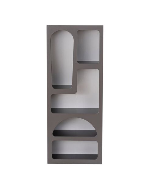 Étagère à livres Vénus anthracite - 60x150x32 cm