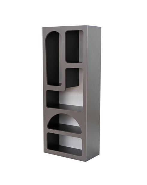 Étagère à livres Vénus anthracite - 60x150x32 cm