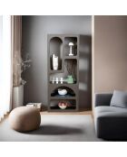 Étagère à livres Vénus  anthracite - 60x150x32 cm