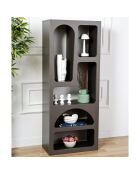 Étagère à livres Vénus  anthracite - 60x150x32 cm
