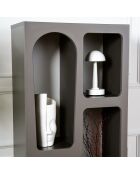 Étagère à livres Vénus  anthracite - 60x150x32 cm