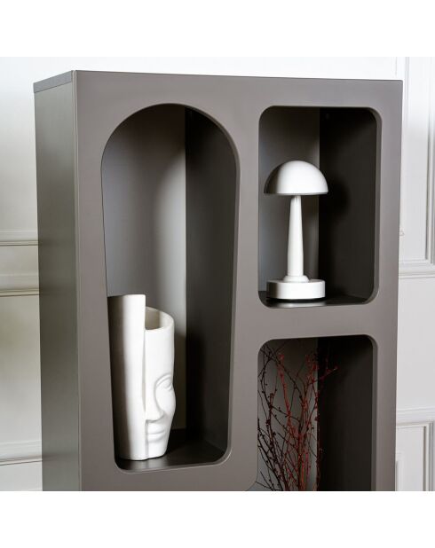 Étagère à livres Vénus  anthracite - 60x150x32 cm