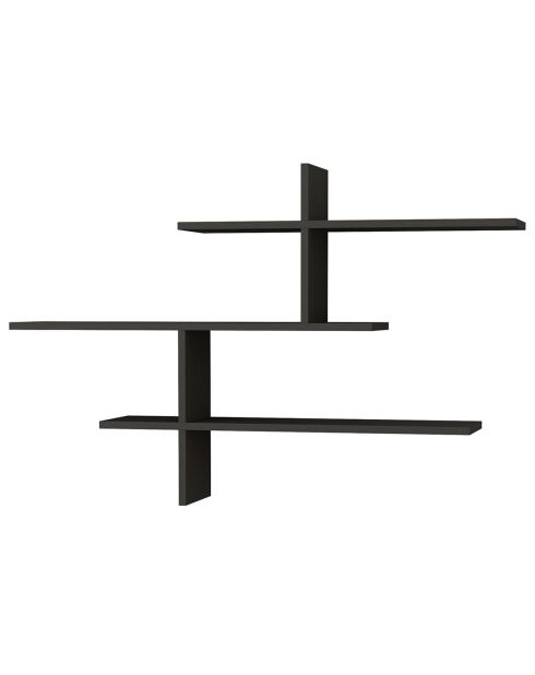 Étagère murale Leo anthracite - 123x80.5x22 cm