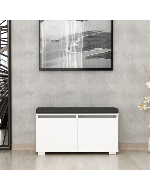 Meuble à chaussures Drago  blanc - 80x42x35 cm