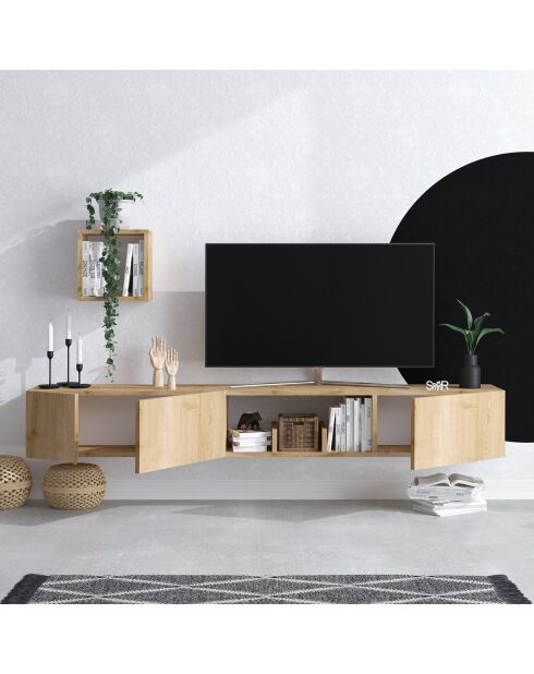 Meuble TV Avior chêne/saphir