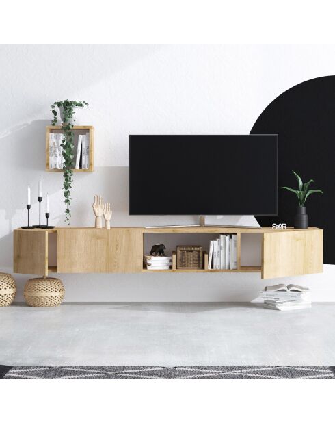 Meuble TV Avior chêne/saphir