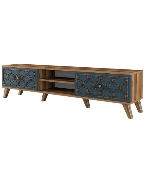 Meuble TV Class noyer - 180x44x35 cm