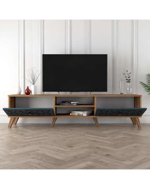 Meuble TV Class noyer - 180x44x35 cm