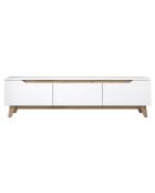 Meuble TV D1-2472 noyer blanc - 180x48.6x35 cm
