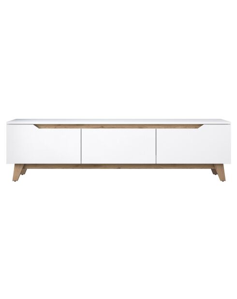 Meuble TV D1-2472 noyer blanc - 180x48.6x35 cm