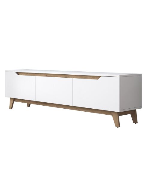 Meuble TV D1-2472 noyer blanc - 180x48.6x35 cm