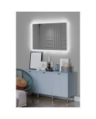 Miroir avec éclairage LED Rectangulaire  blanc -  40x60 cm