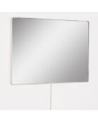 Miroir avec éclairage LED Rectangulaire  blanc -  40x60 cm