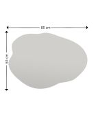 Miroir mural Ohho noir - 60x85x2.2 cm
