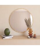 Miroir mural Ozze  naturel - 60x60x2.2 cm