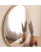 Miroir mural Ozze  naturel - 60x60x2.2 cm