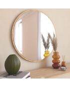 Miroir mural Ozze  naturel - 60x60x2.2 cm