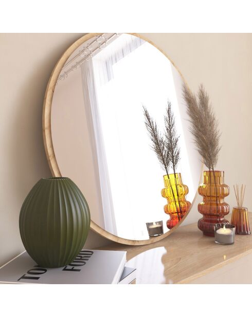 Miroir mural Ozze  naturel - 60x60x2.2 cm