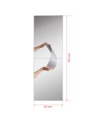 Miroir Rectangulaire  argenté - 40x120 cm