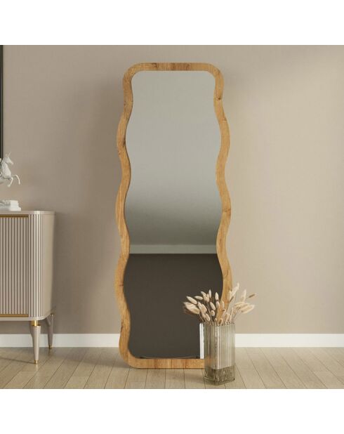 Miroir sur pieds Aror  naturel - 50x160x2.2 cm