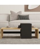 Table basse Glow  saphir/anthracite - 80x31.8x50 cm